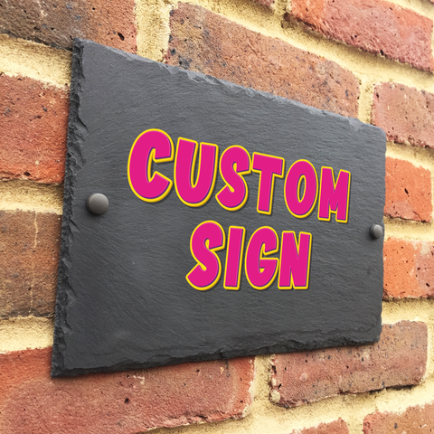 Custom Slate Sign - Apollo Printing