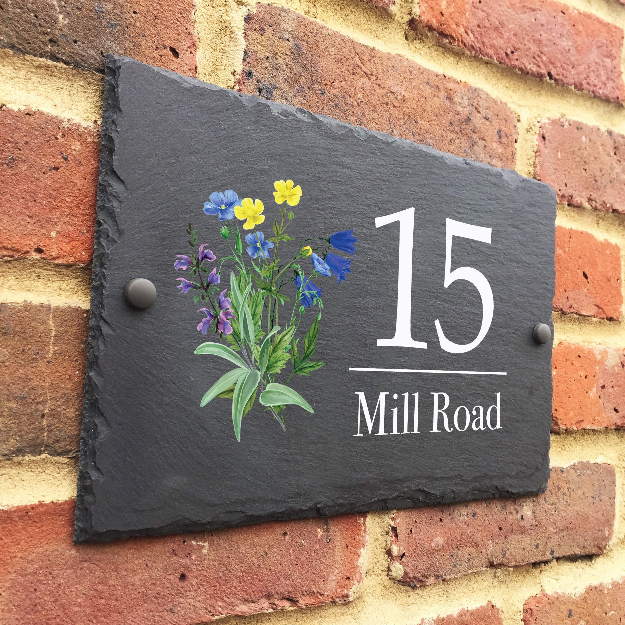 Meadow Flowers Slate - Apollo Printing