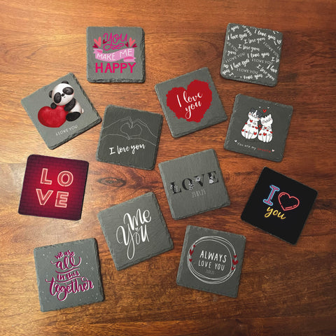 Valentine's Coaster Mix and Match 2 Coaster Set - Apollo Printing